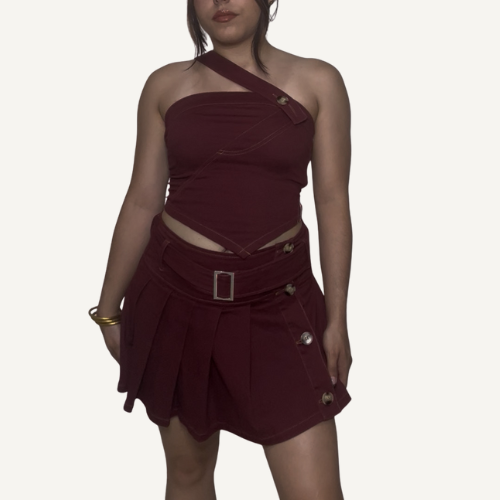 Burgundy Skirt
