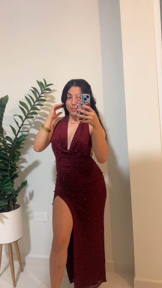 Wine Maxi Dress