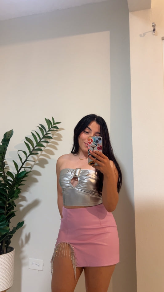 Leather Mini Skirt